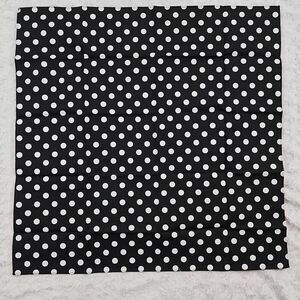 Lemlem Bandana purse or body Scarf Black and White Polka Dot Print